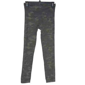 SPANX Green CAMOFLAUGE LEGGINGS EUC SMALL  LIKE NEW